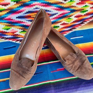 Polo Brown Suede womens shoes vintage 8 1/2 B